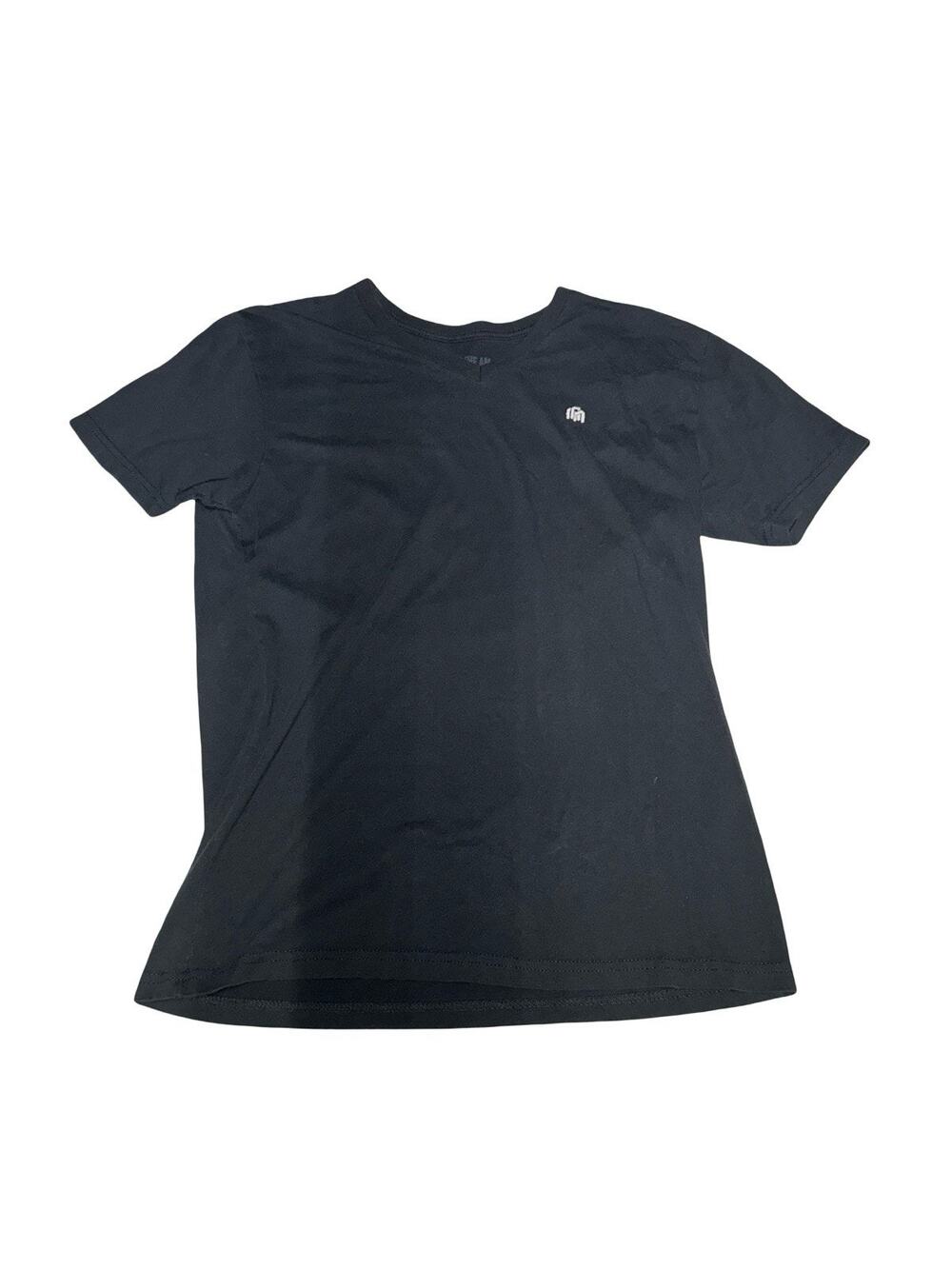 Into The AM Black Short Sleeve T Shirt Men’s Medium Small Logo Basic Cotton Tee